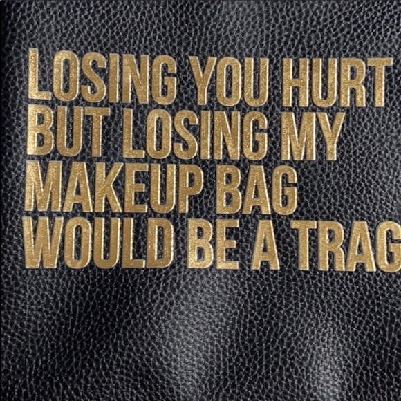 BREAKUPS TO MAKEUPS Vegan Zip Top Cosmetic Bag - Picture 5 of 10